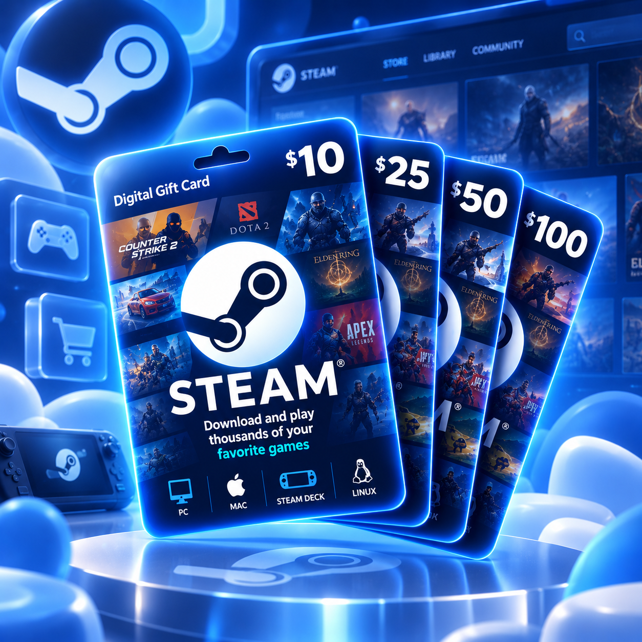Steam Gift card